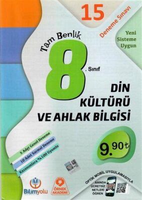 8. Sınıf Din Kültürü ve Ahlak Bilgisi Tam Benlik 15 Deneme Sınavı - 1