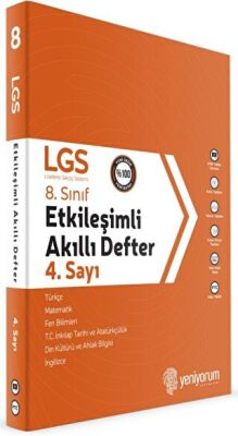 Yeniyorum Yayınları 8. Sınıf Etkileşimli Akıllı Defter 4. Sayı - 1