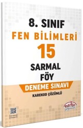 Editör Yayınevi 8. Sınıf Fen Bilimleri 15 Sarmal Föy Deneme Sınavı - Editör Yayınevi