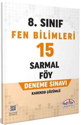 Editör Yayınevi 8. Sınıf Fen Bilimleri 15 Sarmal Föy Deneme Sınavı - 1
