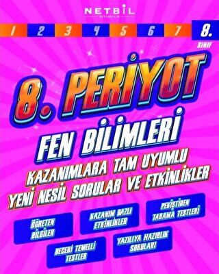 Netbil Yayıncılık 8. Sınıf Fen Bilimleri 8. Periyot Soru Bankası - 1