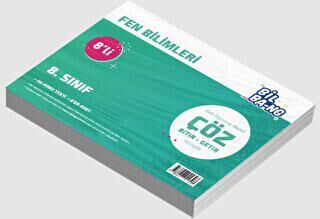 Ünlü Yayınları 8. Sınıf Fen Bilimleri 8li Çöz Bitir - Getir Testleri - 1