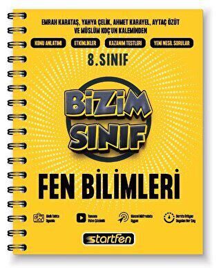 Startfen Yayınları 8. Sınıf Fen Bilimleri Bizim Sınıf Defter - 1