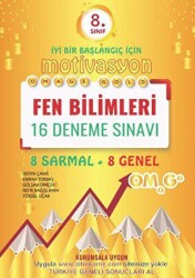 Omage Yayınları 8. Sınıf Omage Motivasyon Fen Bilimleri 16 Deneme Sınavı 8 Sarmal + 8 Genel - Omage Yayınları