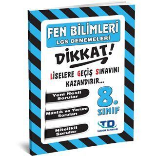Tandem Yayınları 8. Sınıf Fen Bilimleri LGS Denemeleri - 1