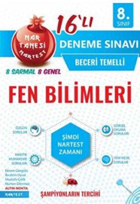 Nartest Yayınevi 8. Sınıf Fen Bilimleri Nar Tanesi 16 lı Deneme Sınavı - 1