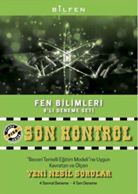 Bilfen Yayıncılık 8. Sınıf Fen Bilimleri Son Kontrol 8`li Deneme Seti - 1