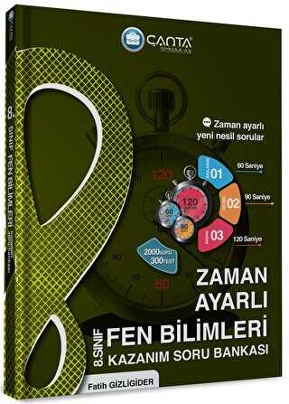 Çanta Yayınları 8. Sınıf Fen Bilimleri Zaman Ayarlı Kazanım Soru Bankası