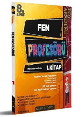 Nobel Kitabevi Toy Akademi Yayınları 2020 8. Sınıf Fen Profesörü 1. Kitap - 1