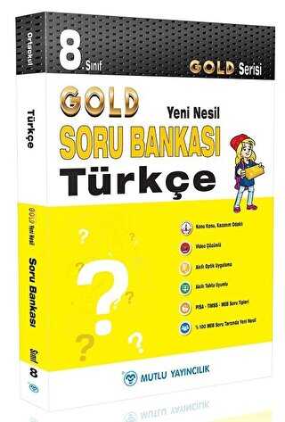 Mutlu Yayıncılık 8. Sınıf Gold Yeni Nesil Türkçe Soru Bankası