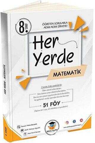 Zeka Küpü Yayınları 8. Sınıf Her Yerde Matematik 51 Föy Zeka Küpü Yayınları