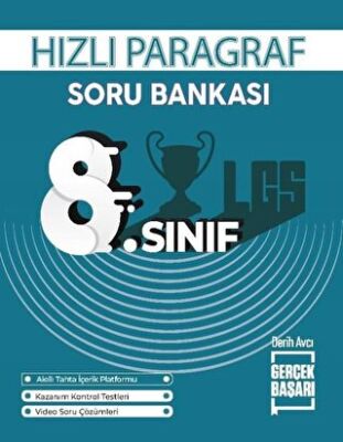 Gerçek Başarı Yayınları 8. Sınıf Hızlı Paragraf Soru Bankası - 1