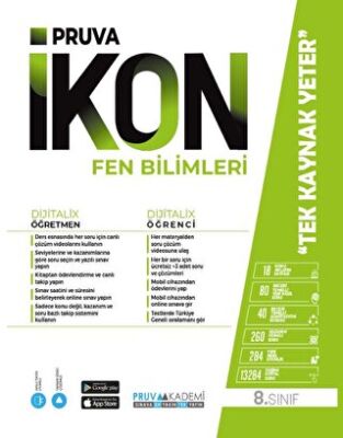Pruva Akademi 8. Sınıf İkon Fen Bilimleri Konu Anlatım Kitabı - 1