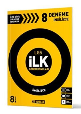 Hız Yayınları 8. Sınıf İlk Dönem Konuları İngilizce Deneme - 1