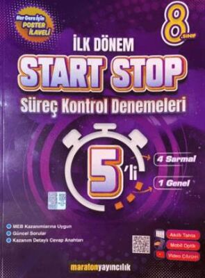 Maraton Yayıncılık 8. Sınıf İlk Dönem Start Stop Süreç Kontrol Denemeleri - 1