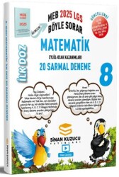 Sinan Kuzucu Yayınları 8. Sınıf İlk Doz Matematik 20 Sarmal Deneme - Sinan Kuzucu Yayınları