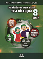 Mektep Yayınları 8. Sınıf İmam Hatip Ortaokulu Din Kültürü ve Ahlak Bilgisi Test Kitapçığı - Mektep Yayınları