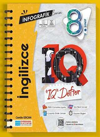 Evrensel İletişim Yayınları 8. Sınıf İnfografik Serisi İngilizce IQ Defter