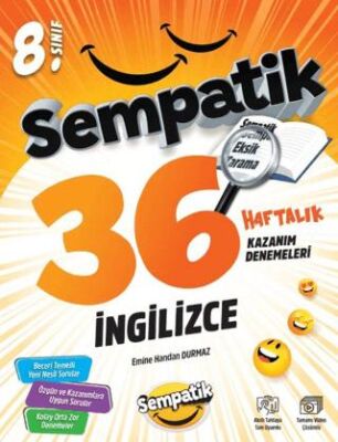 8. Sınıf İngilizce 36 Haftalık Kazanım Denemeleri - 1