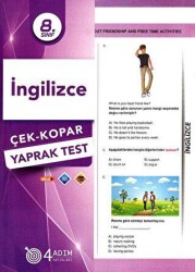 4 Adım Yayınları 8. Sınıf İngilizce Çek-Kopar Yaprak Test - 4 Adım Yayınları