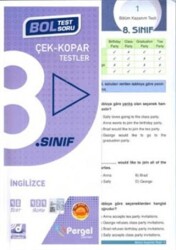 Pergel Yayınları 8. Sınıf İngilizce Çek Kopar Yaprak Test - Pergel Yayınları