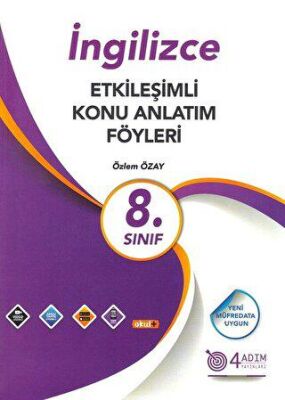 4 Adım Yayınları 8. Sınıf İngilizce Etkileşimli Konu Anlatım Föyleri - 1