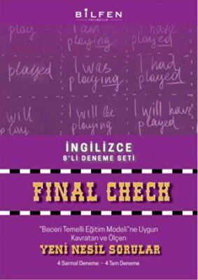 Bilfen Yayıncılık 8. Sınıf İngilizce Final Check 8`li Deneme Seti - 1