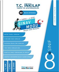 Pruva Akademi 8. Sınıf İnkılap Tarihi ve Atatürkçülük 20 Deneme - Pruva Akademi