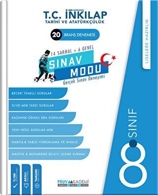 Pruva Akademi 8. Sınıf İnkılap Tarihi ve Atatürkçülük 20 Deneme - 1