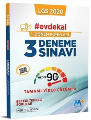 Martı Okul Yayınları 8. Sınıf LGS 1. Dönem 3 Deneme Sınavı - 1