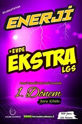 Palme Enerji Evde Ekstra LGS 1. Dönem Soru Kitabı - 1