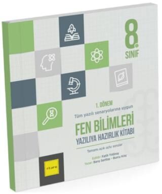 Kare Yayınları 8. Sınıf LGS 1. Dönem Fen Bilimleri Yazılıya Hazırlık Kitabı - 1