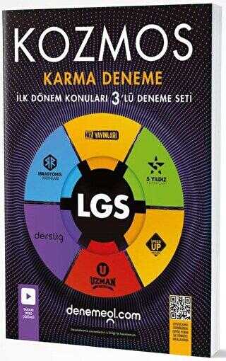 Hız Yayınları 8. Sınıf LGS 1. Dönem Kozmos Karma 3`lü Deneme Seti