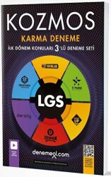 Hız Yayınları 8. Sınıf LGS 1. Dönem Kozmos Karma 3`lü Deneme Seti - Hız Yayınları
