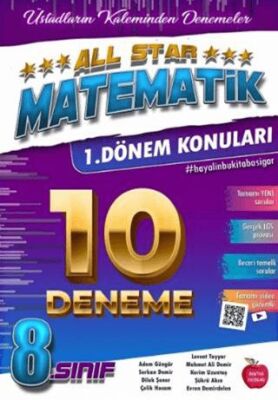 Newton Yayınları 8. Sınıf LGS 1. Dönem Matematik All Star 10 Deneme - 1