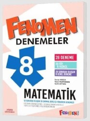 Fenomen Yayınları 8. Sınıf Matematik Fenomen Denemeler 28 Deneme - Fenomen Yayınları