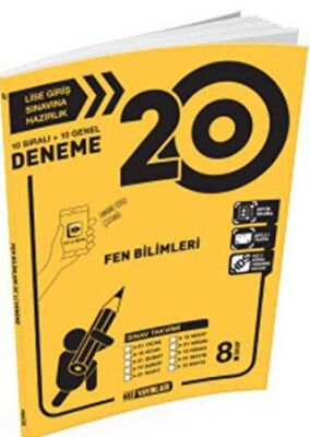 Hız Yayınları 8. Sınıf LGS 20`li Fen Bilimleri Deneme - 1