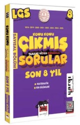 8. Sınıf LGS 2018-2025 Konu Konu Son 8 Yıl Çıkmış Sorular Sayısal Bölüm - Yargı Yayınevi
