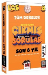8. Sınıf LGS 2018-2025 Tüm Dersler Konu Konu Son 8 Yıl Çıkmış Sorular - Yargı Yayınevi