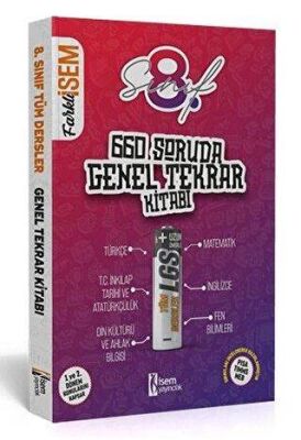 İSEM Yayıncılık 8. Sınıf LGS 660 Soruda Genel Tekrar Kitabı - 1