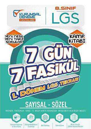 Kurumsal Deneme Yayınları 8. Sınıf LGS 7 Gün 7 Fasikül Yarıyıl Genel Tekrar Kamp Kitabı