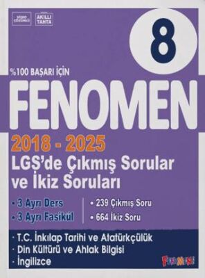 8. Sınıf LGS Çıkmış Sorular ve İkiz Sorular Seti İnkılap - Din Kültürü - İngilizce - 1
