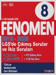 8. Sınıf LGS Çıkmış Sorular ve İkiz Sorular Seti Türkçe - Matematik - Fen Bilimleri - Fenomen Yayınları