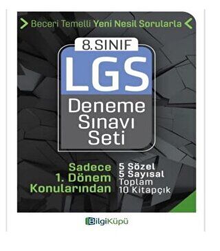 Bilgi Küpü 8. Sınıf LGS Deneme Sınavı Seti kapağı