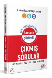 8. Sınıf LGS Ders Ders Tamamı Çözümlü Çıkmış Sorular - Editör Yayınevi