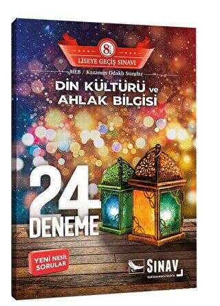 Sınav Yayınları 8. Sınıf Din Kültürü ve Ahlak Bilgisi 24 Deneme