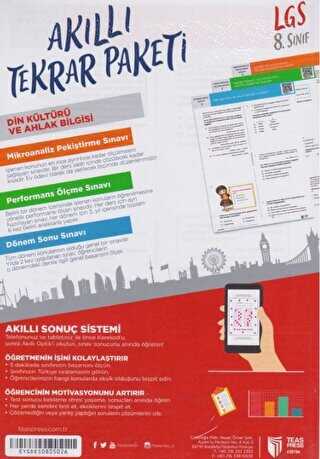 Teas Press 8. Sınıf LGS Din Kültürü Ve Ahlak Bilgisi Akıllı Tekrar Paketleri - Teas Press