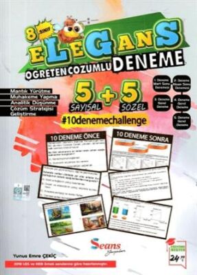 8. Sınıf LGS Elegans Öğreten Çözümlü 10 Deneme - 1