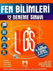Mozaik Yayınları 8. sınıf LGS Fen Bilimleri 12`li Deneme Sınavı - Mozaik Yayınları