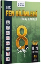 8. Sınıf LGS Fen Bilimleri 16 x 20 Branş Denemeleri - Krallar Karması
